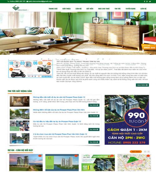 Thiết kế website bất động sản